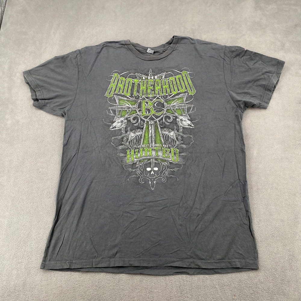 Next Level The Brotherhood BC The Best Things Are Hunted Graphic T-Shirt Large